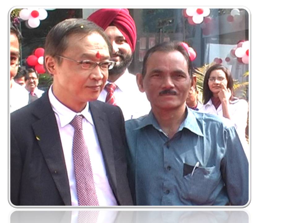 with CMD of Honda Cars Hironori Kamanaya