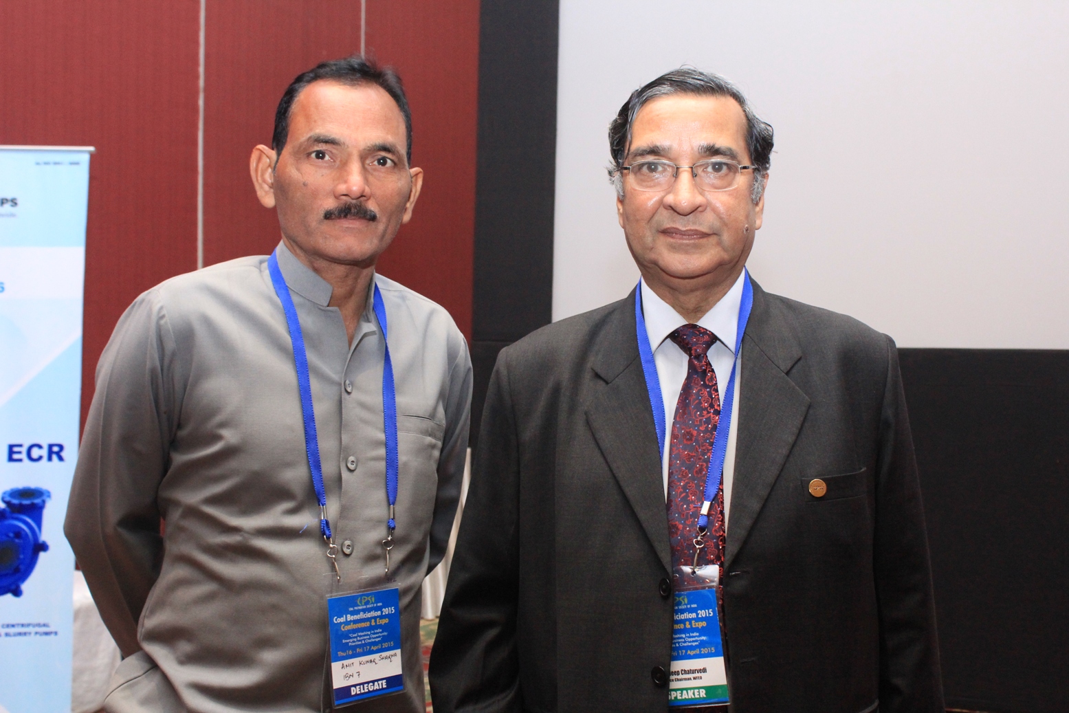 with an indian delegates at a Conference